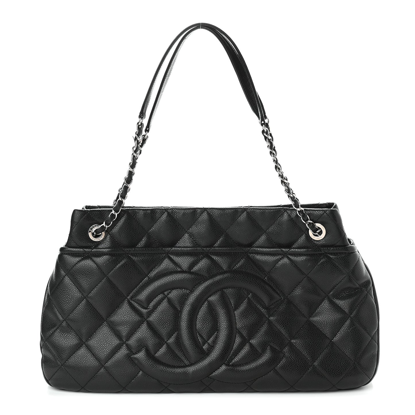 Caviar Quilted CC Timeless Soft Tote Black