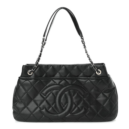 Chanel Caviar Quilted CC Timeless Soft Tote Black 1 of 10