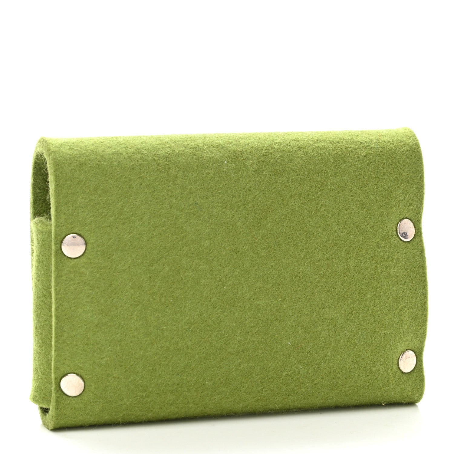 Hermes Felt Mises et Relances Playing Cards Holder Vert Anis 3 of 7