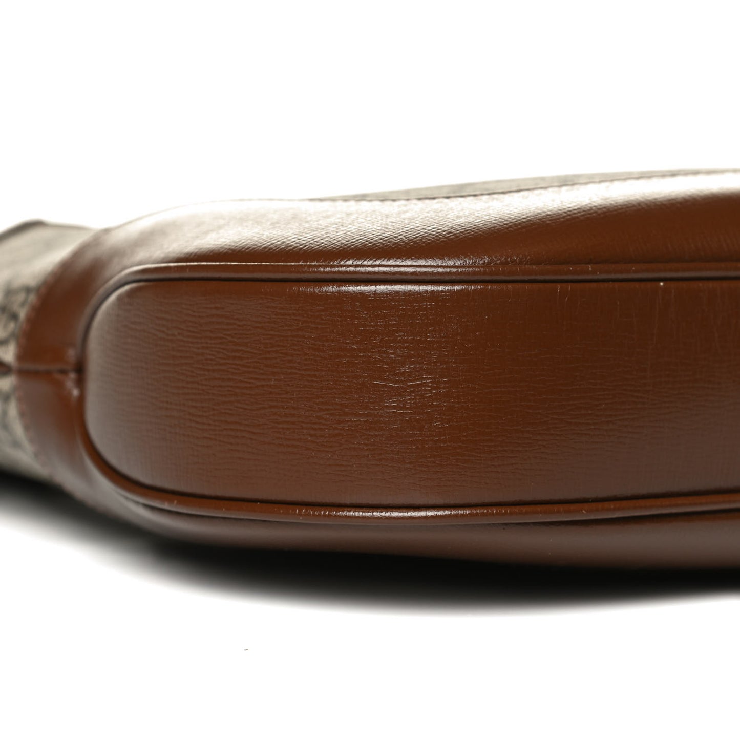 GG Supreme Monogram Azalea Calfskin Web Medium Jackie 1961 Hobo Beige Ebony Brown Sugar