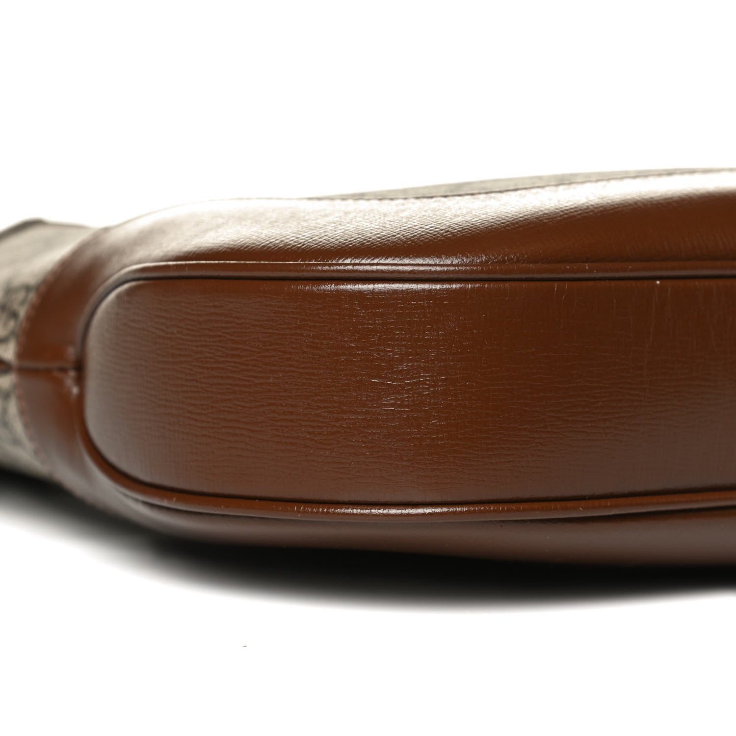 Gucci GG Supreme Monogram Azalea Calfskin Web Medium Jackie 1961 Hobo Beige Ebony Brown Sugar 9 of 14