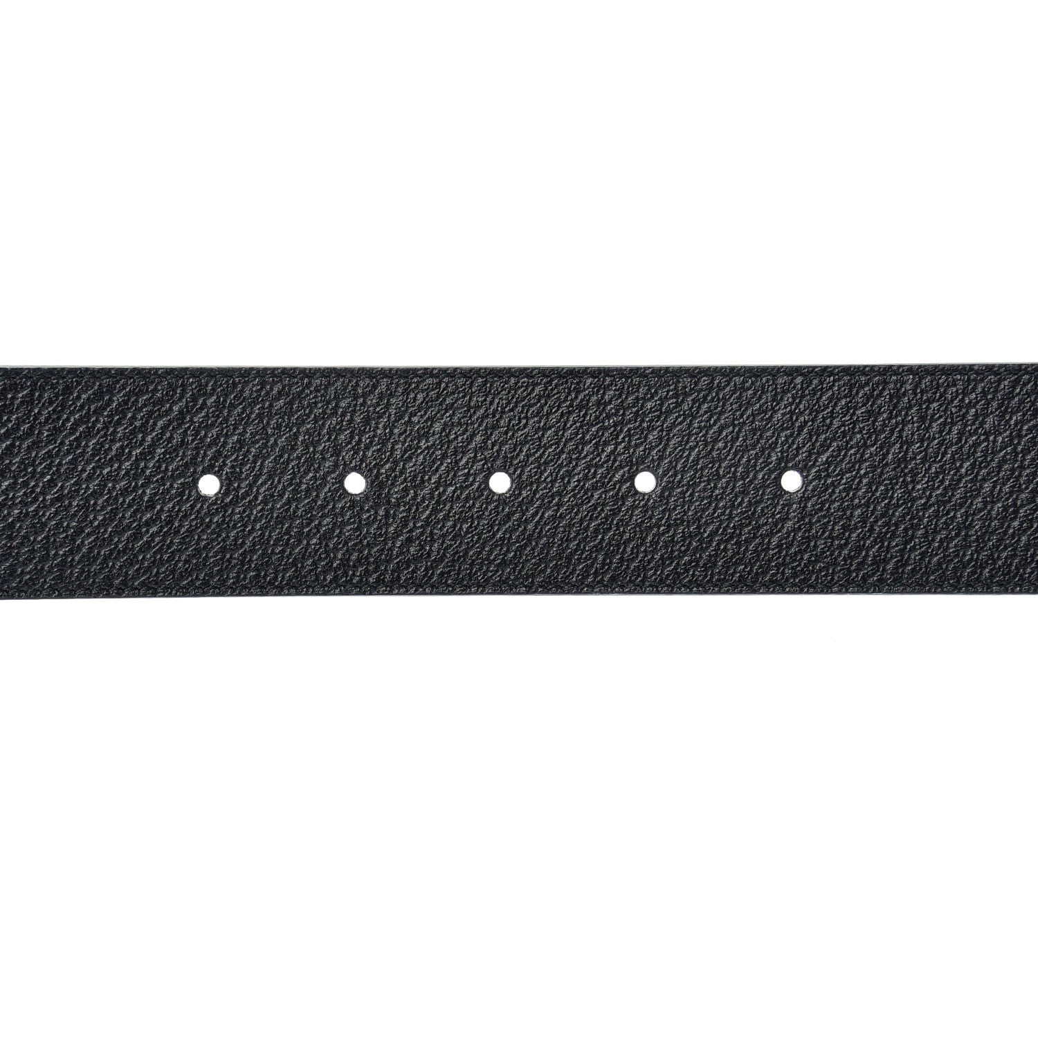 Gucci Textured Calfskin Double G 40mm Belt 75 30 Black 4 of 5