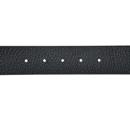 Gucci Textured Calfskin Double G 40mm Belt 75 30 Black 4 of 5