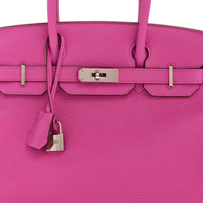 Hermes Taurillon Clemence Birkin 30 Magnolia 8 of 11