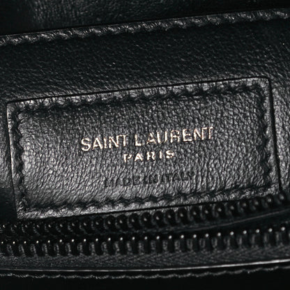 Saint Laurent Calfskin Y Quilted Monogram Small Loulou Chain Satchel Black 9 of 12