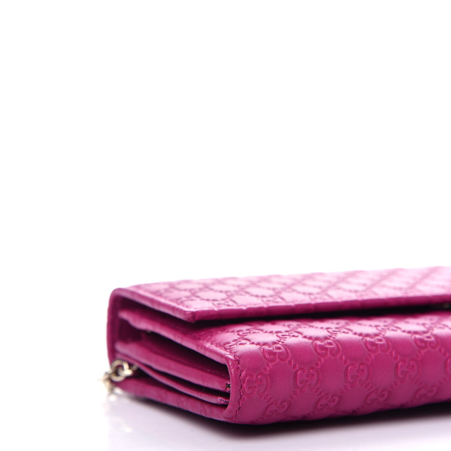 Soft Microguccissima Dice Chain Wallet Bright Bouganville