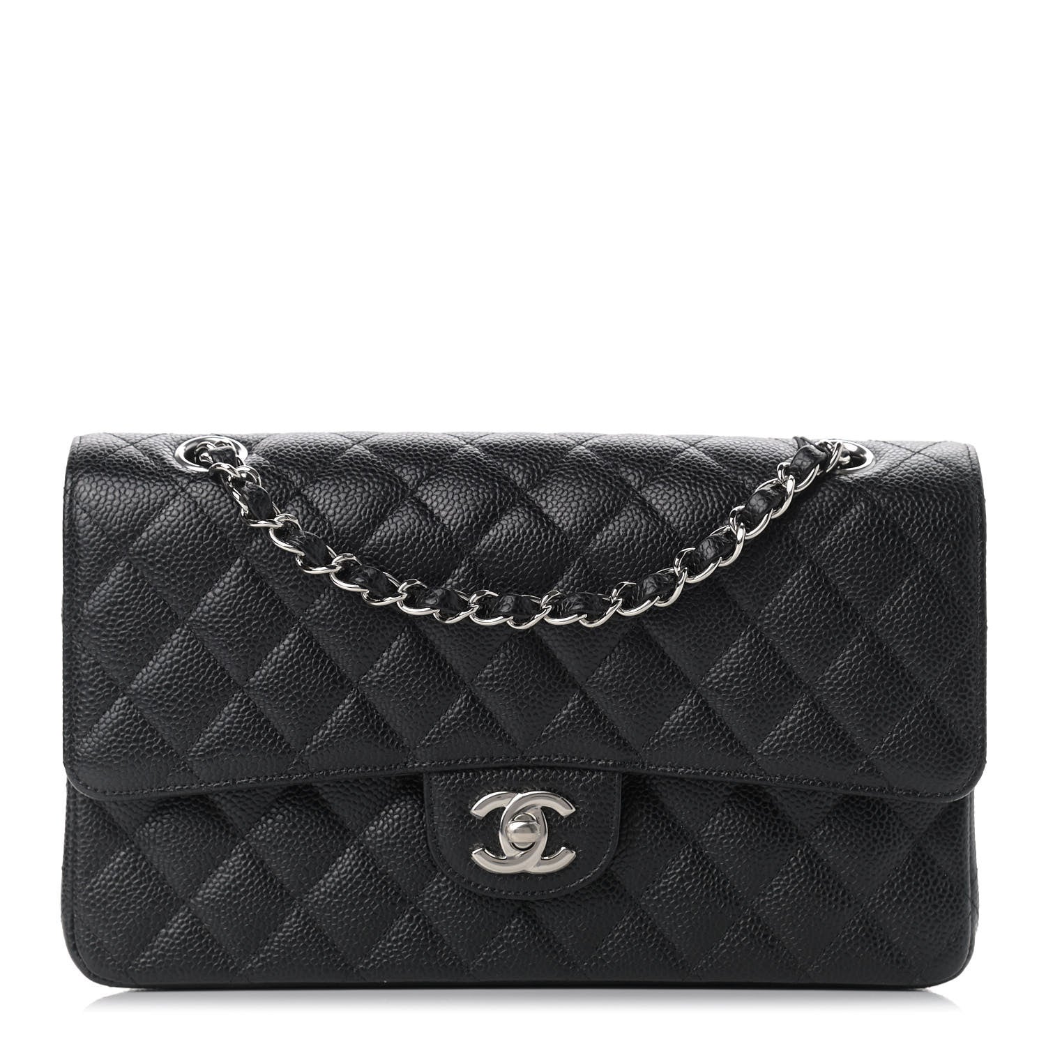 Chanel Caviar Quilted Medium Double Flap Black 1 of 9