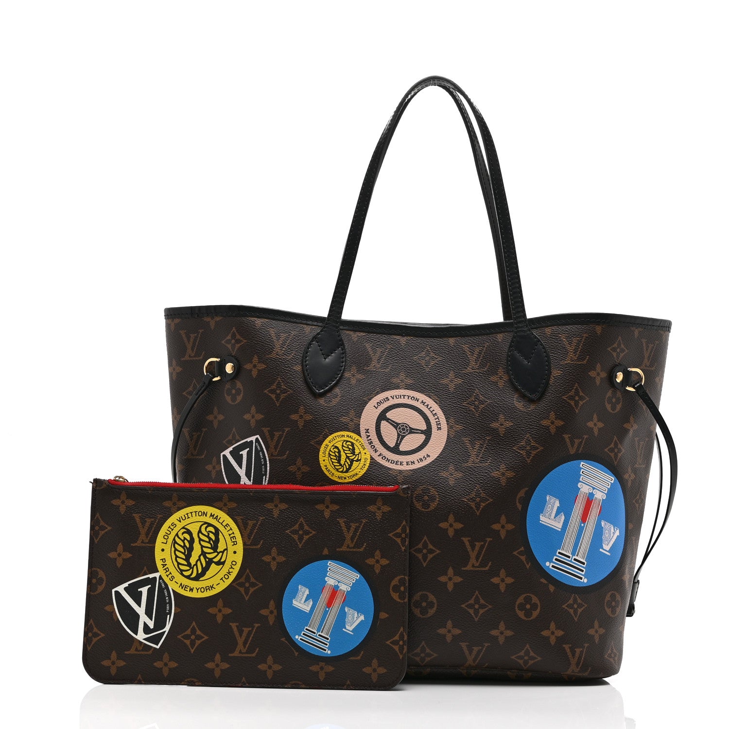 Louis Vuitton Monogram My LV World Tour Neverfull MM 3 of 11