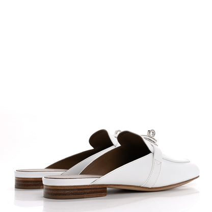 Hermes Calfskin Oz Mules 35.5 White 5 of 10