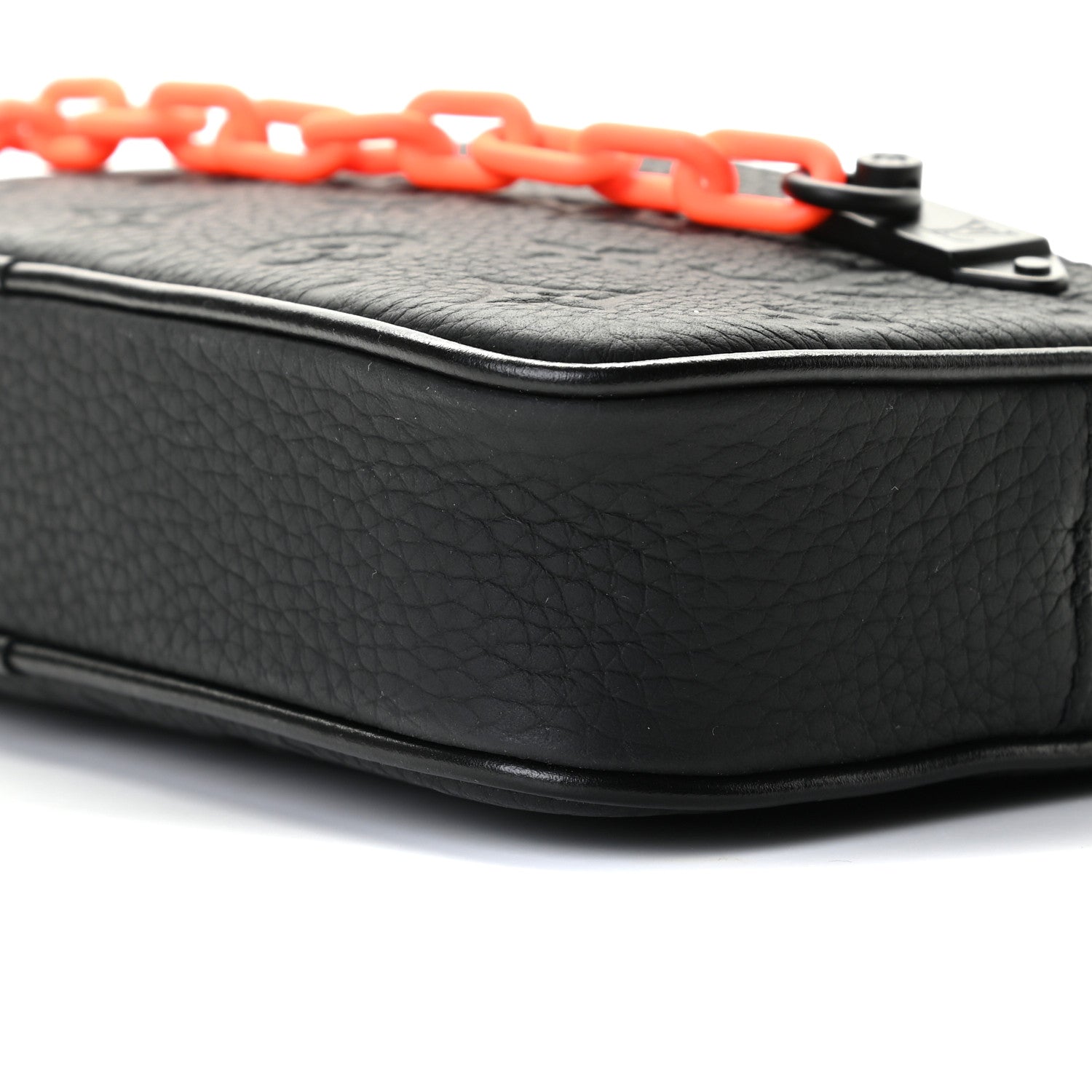 Louis Vuitton Taurillon Monogram Uniformes Solar Ray Soft Pochette Volga Belt Bag Black 7 of 8