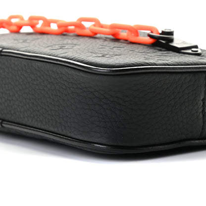 Louis Vuitton Taurillon Monogram Uniformes Solar Ray Soft Pochette Volga Belt Bag Black 7 of 8