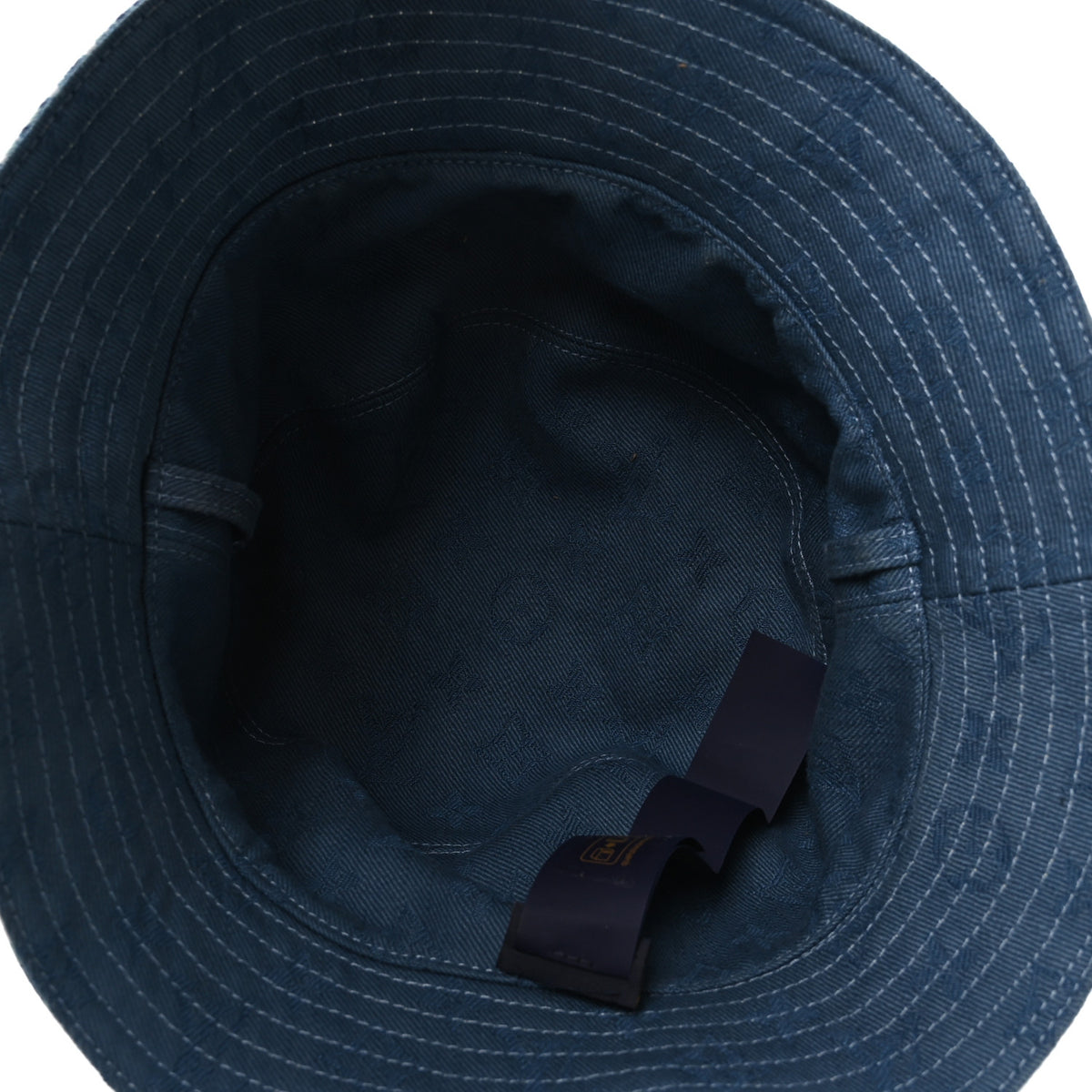 Cotton LV Play Monogram Aquagarden Reversible Bucket Hat Blue