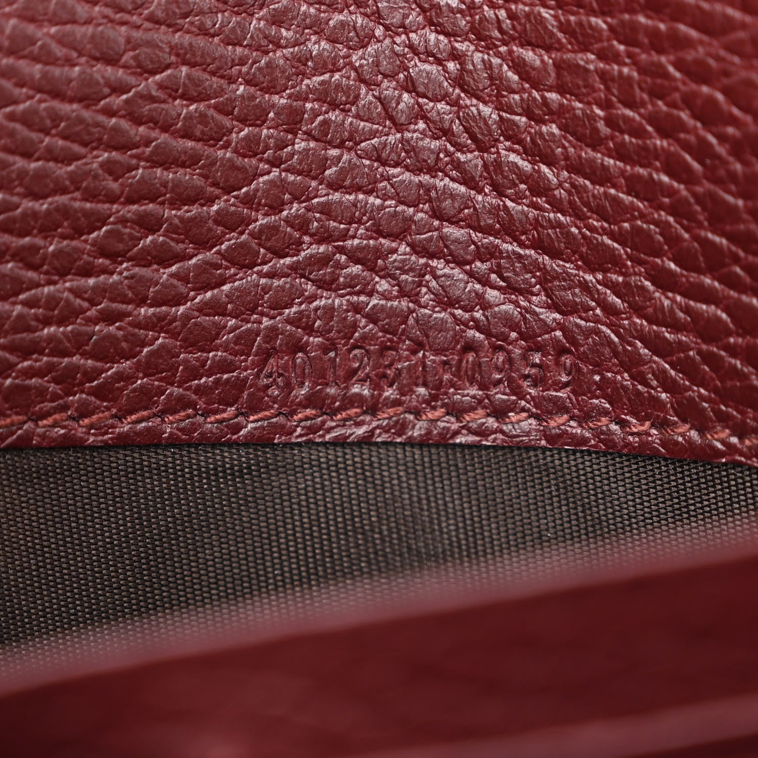 Gucci Dollar Calfskin Crystal Mini Dionysus Chain Wallet Vintage Bordeaux 7 of 13