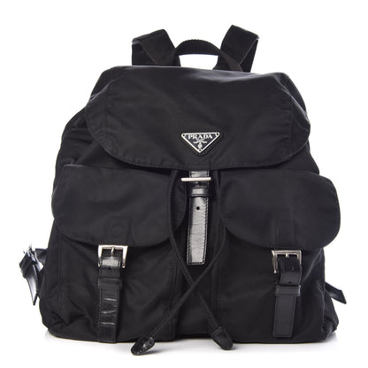 Prada Nylon Vela Medium Backpack Black 1 of 10