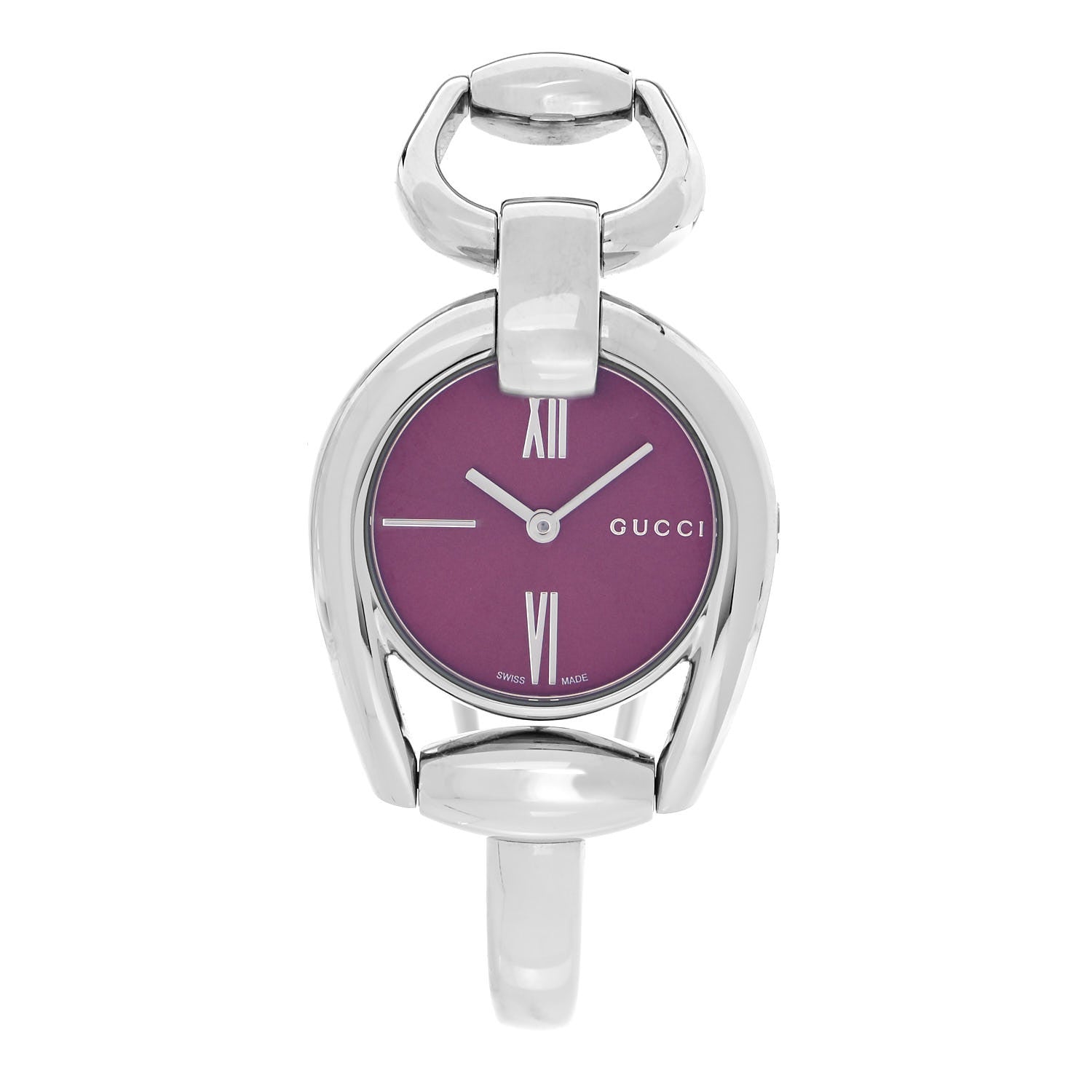 Gucci Stainless Steel 28mm Horsebit Quartz Watch Red 1 of 4