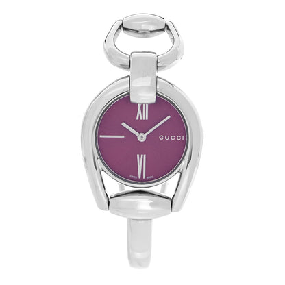 Gucci Stainless Steel 28mm Horsebit Quartz Watch Red 1 of 4
