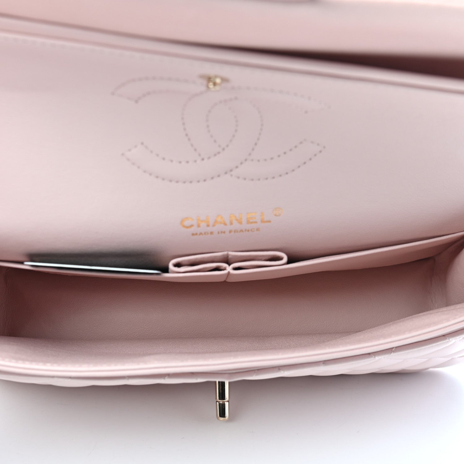 Chanel Lambskin Quilted Medium Double Flap Light Pink 5 of 9