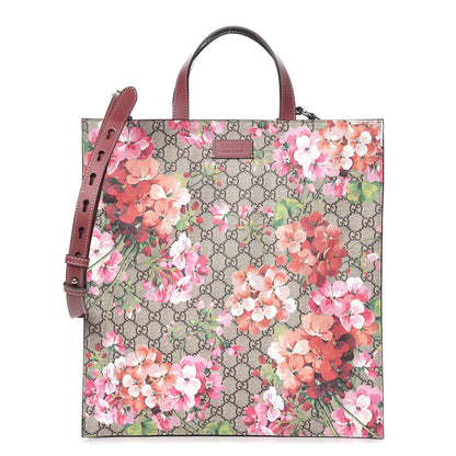 Gucci Soft GG Supreme Monogram Blooms Vertical Tote Beige Multicolor Dry Rose 1 of 9