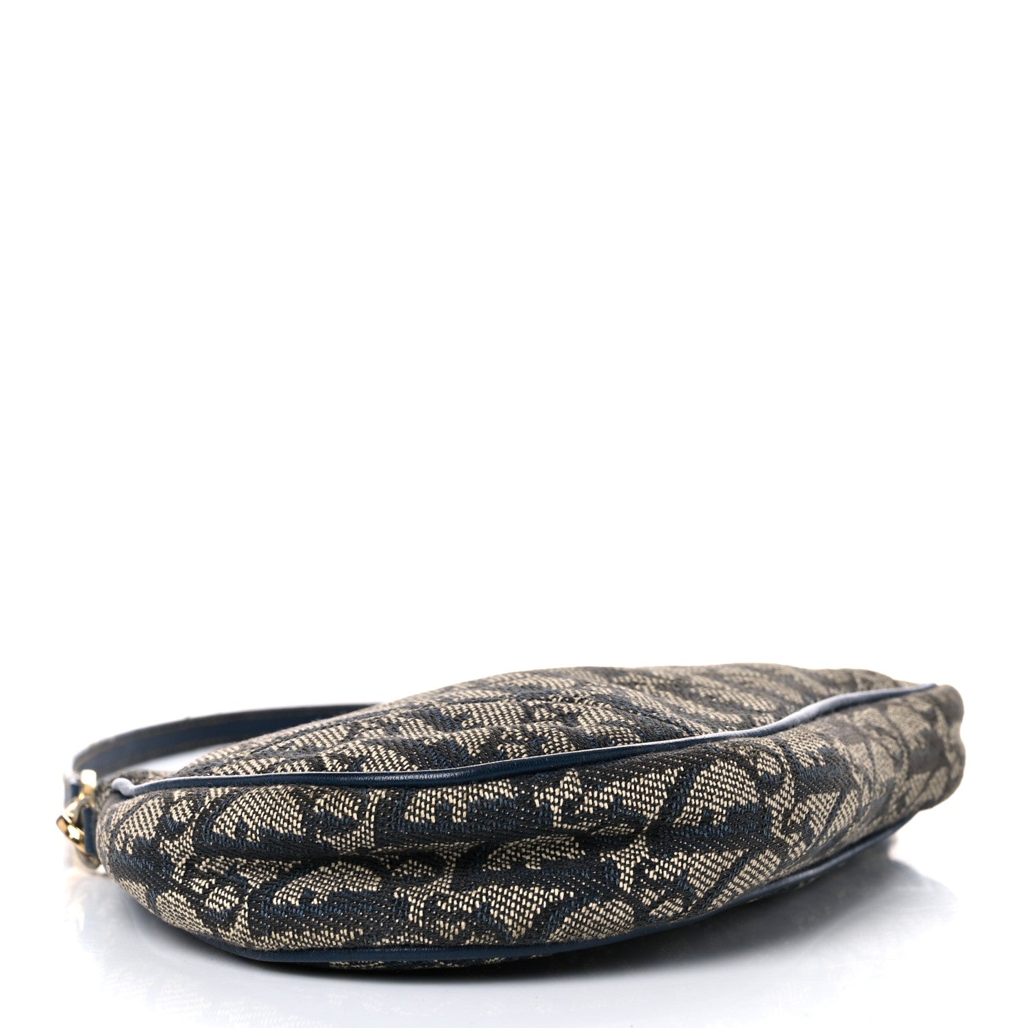 Christian Dior Monogram Mini Saddle Pochette Navy 4 of 20
