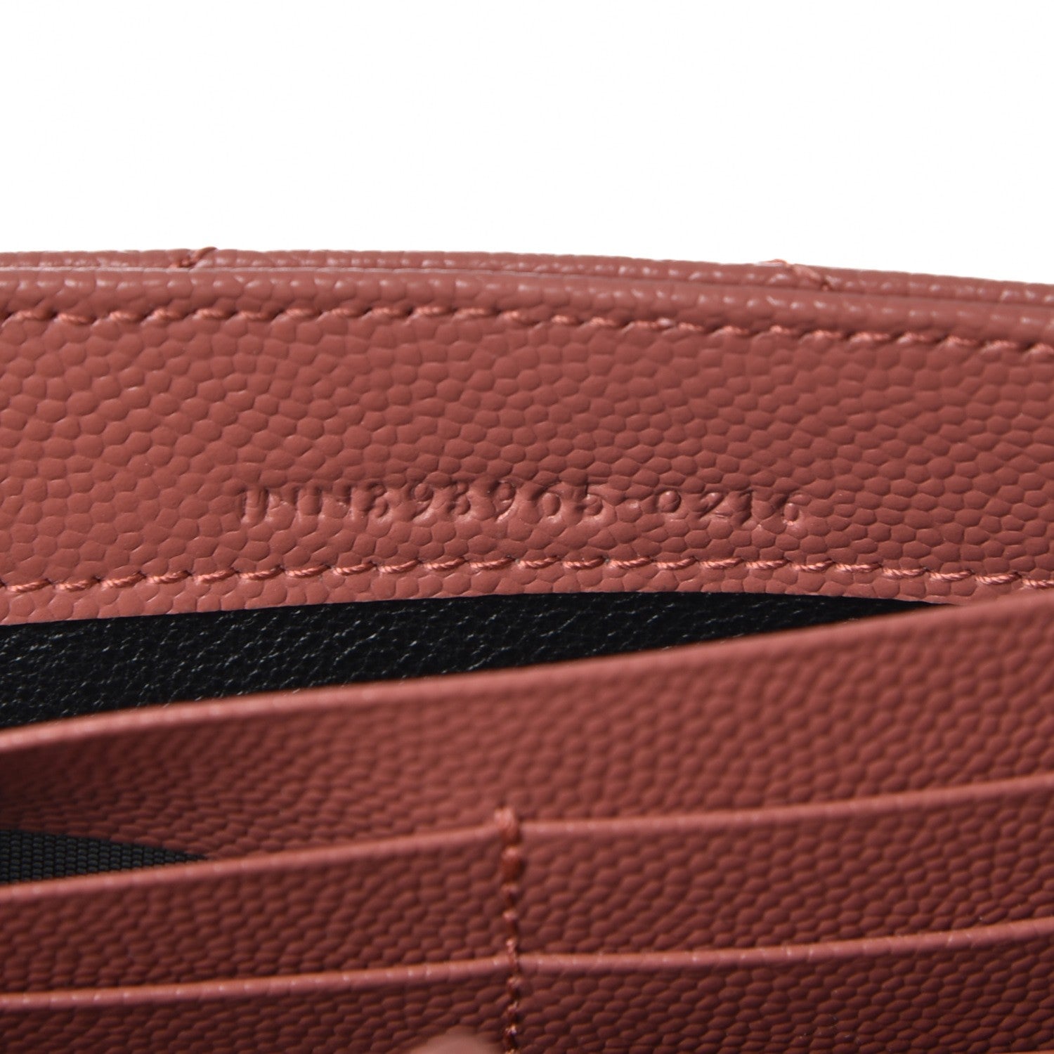 Saint Laurent Grain De Poudre Matelasse Chevron Small Monogram Chain Wallet Blush Fonce 8 of 8