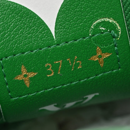 Louis Vuitton Calfskin Charlie Sneaker 37.5 White Green 8 of 10