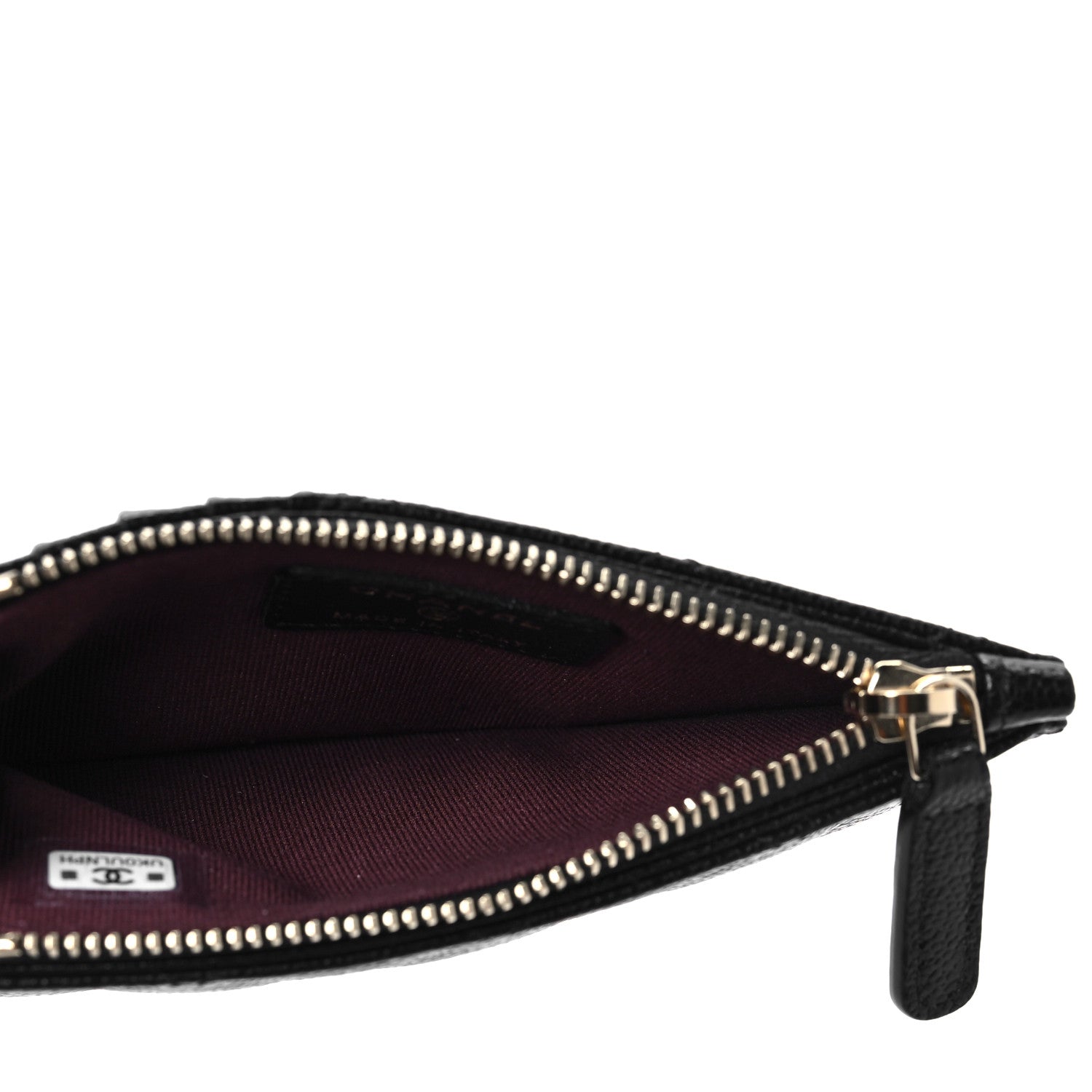 Chanel Caviar Quilted Flap Zip Card Holder Black 5 of 8