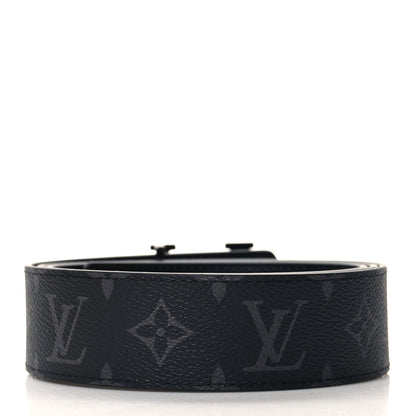 Louis Vuitton Calfskin Monogram Eclipse 40mm LV Initiales Reversible Belt 110 44 2 of 5