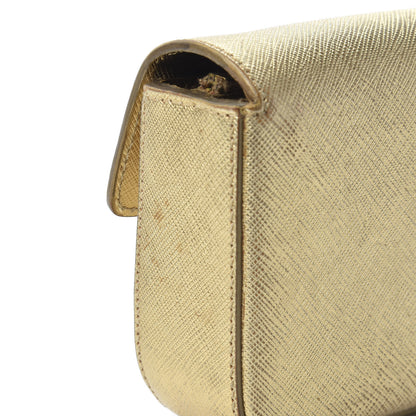 Prada Saffiano Box Clutch Platino 7 of 13
