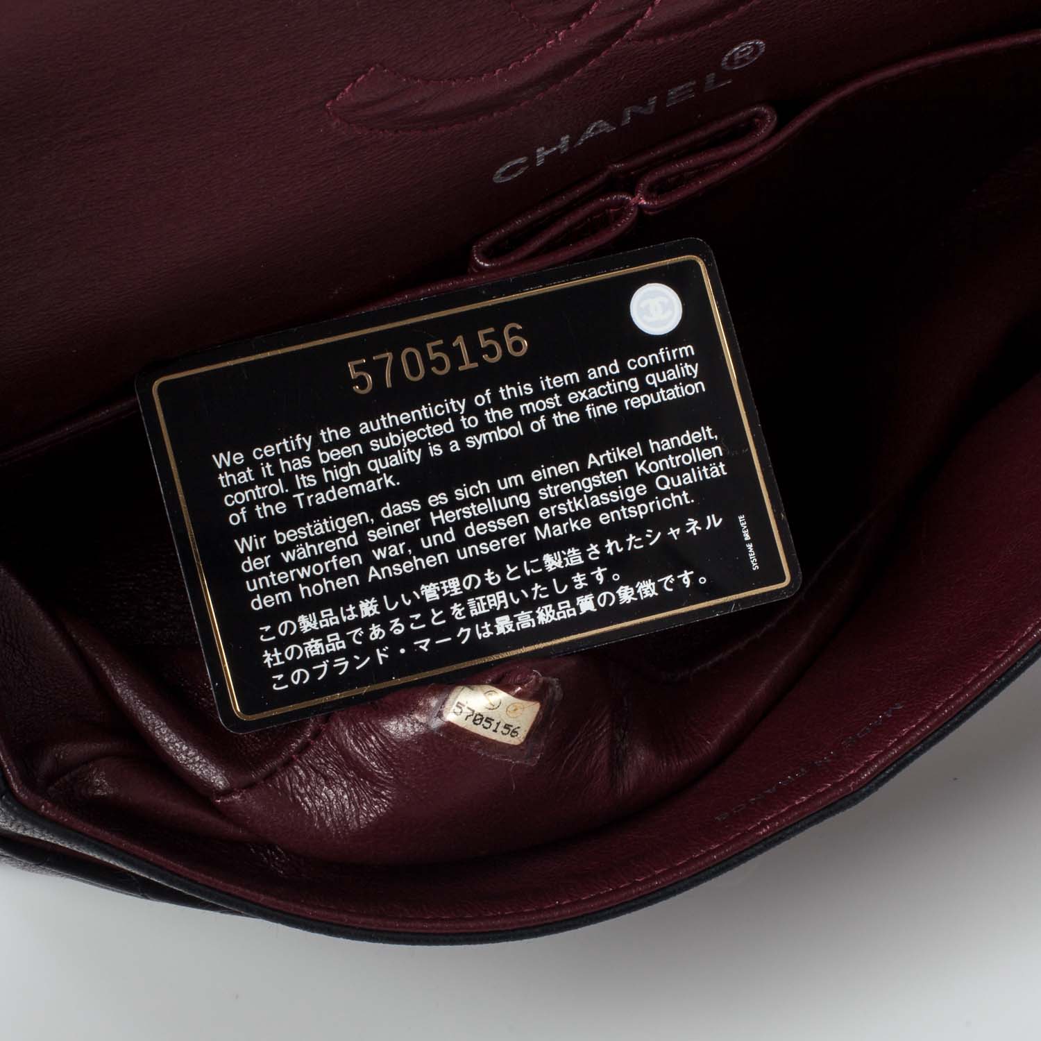 Chanel Lambskin Medium Double Flap Black 9 of 11