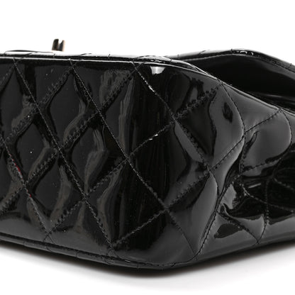 Chanel Patent Quilted Jumbo Double Flap Black 9 of 9