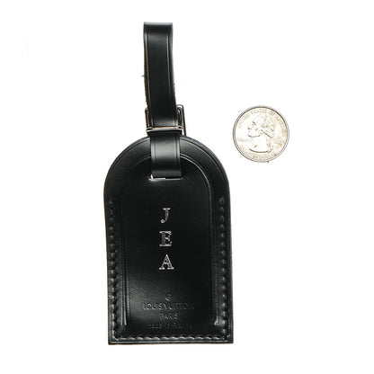Louis Vuitton Calfskin Luggage Tag Black 3 of 3