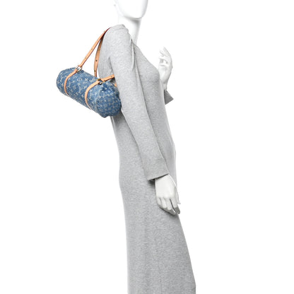 Louis Vuitton Monogram Denim Papillon Denim Blue 2 of 10