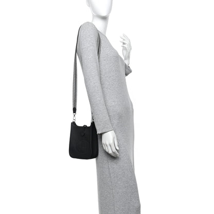 Hermes Taurillon Clemence Amazone Sangle Cavale Evelyne TPM Black White 2 of 11