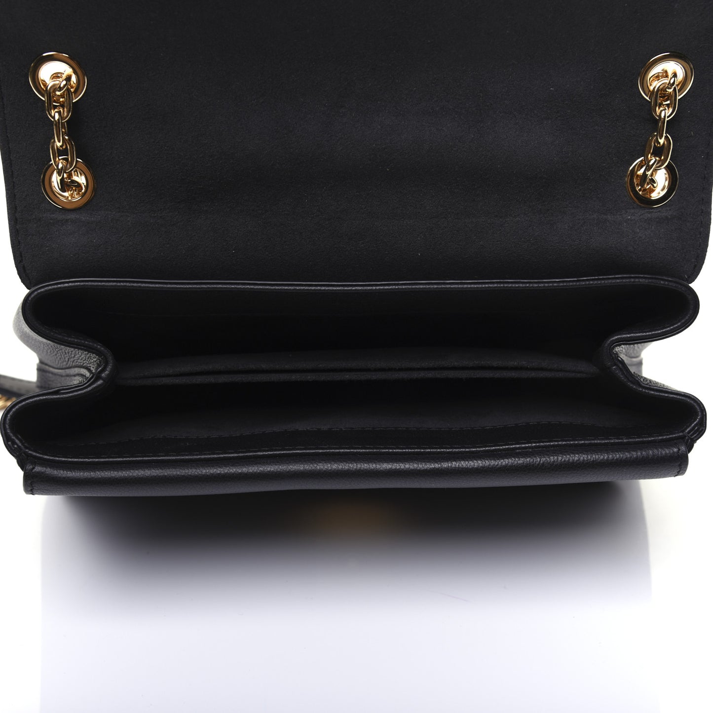 Monogram Cuir Plume Ecume Very Chain Bag Black