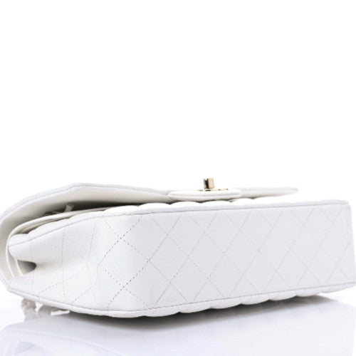 Chanel Caviar Quilted Medium Double Flap White 4 of 9