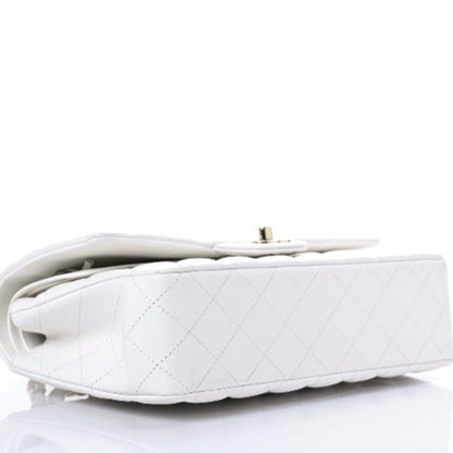 Chanel Caviar Quilted Medium Double Flap White 4 of 9