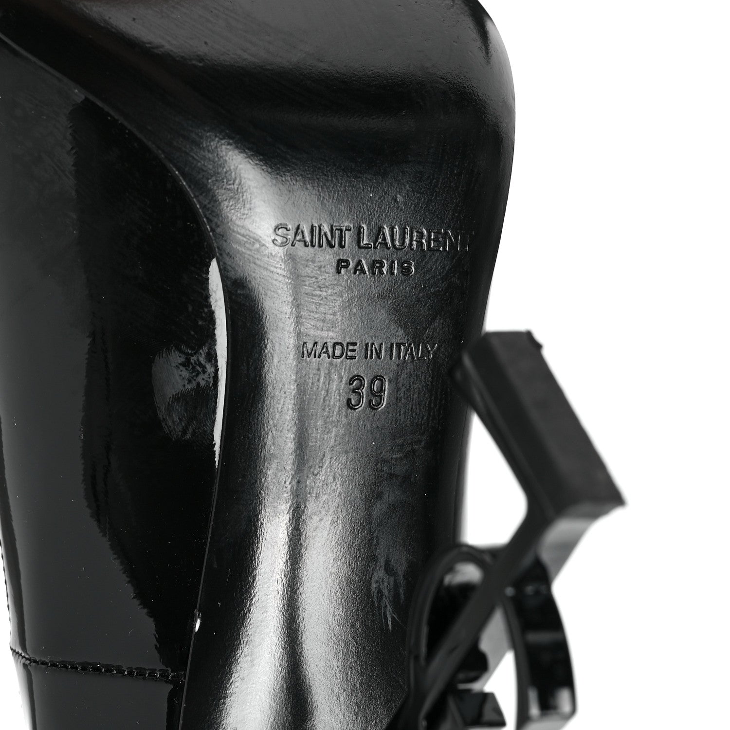 Saint Laurent Patent Opyum 110 Pumps 39 Black 6 of 8