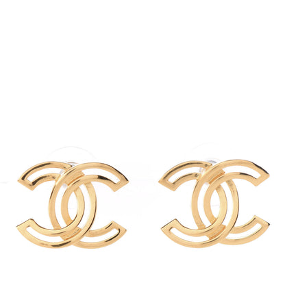 Chanel Metal Obazine CC Earrings Gold 1 of 4