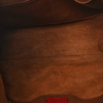 Valentino Garavani Grained Calfskin Rockstud Shoulder Tote Bright Cognac 5 of 12