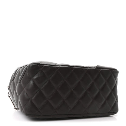 Chanel Calfskin Quilted Small Cambon Bowler Dark Brown 4 of 10