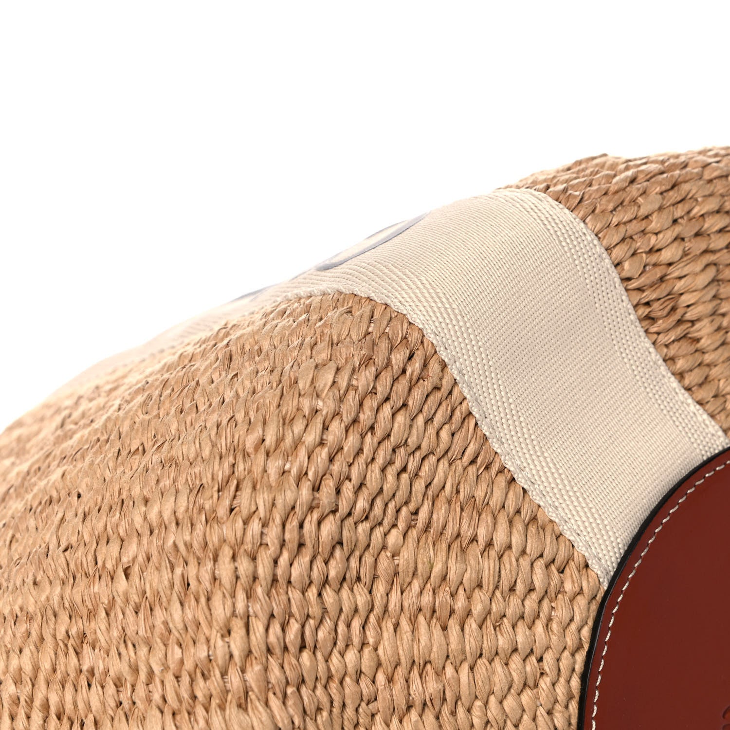Chloe Raffia Large Woody Tote White 11 of 12
