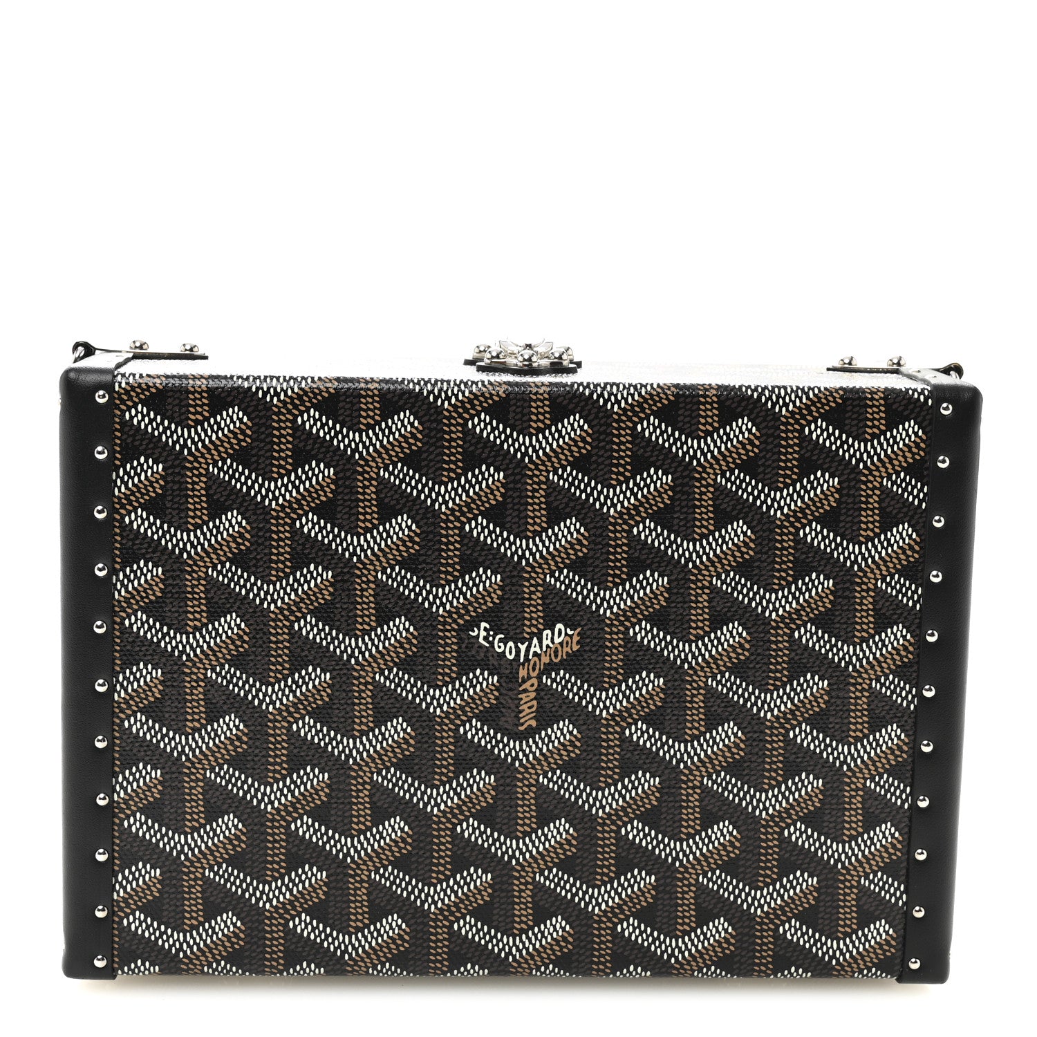 Goyard Goyardine Minaudiere Trunk Bag Black 1 of 10