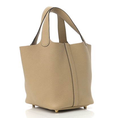 Hermes Taurillon Clemence Picotin Lock 18 PM Trench 3 of 11