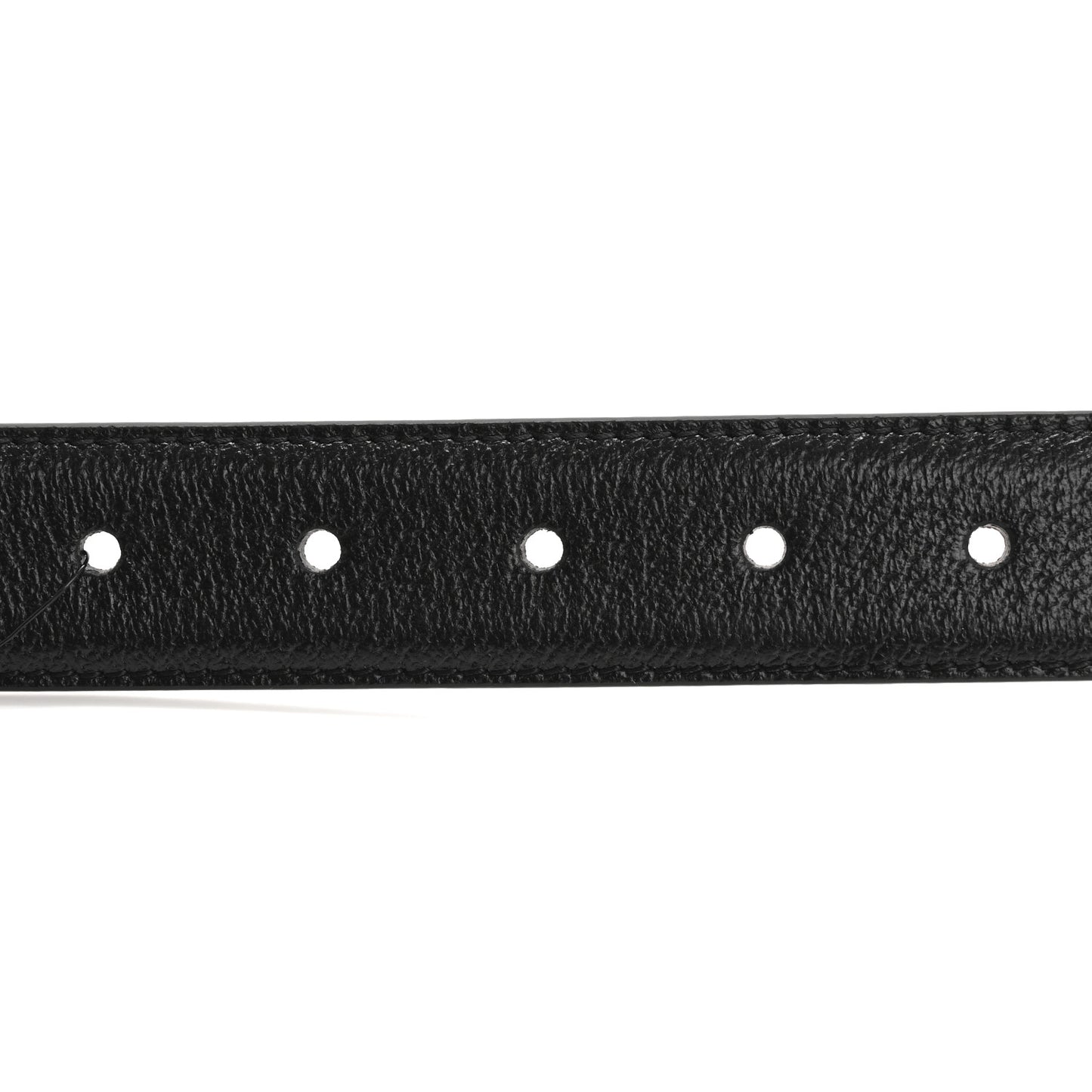 Textured Dollar Calfskin 30mm Belt 110 44 Black