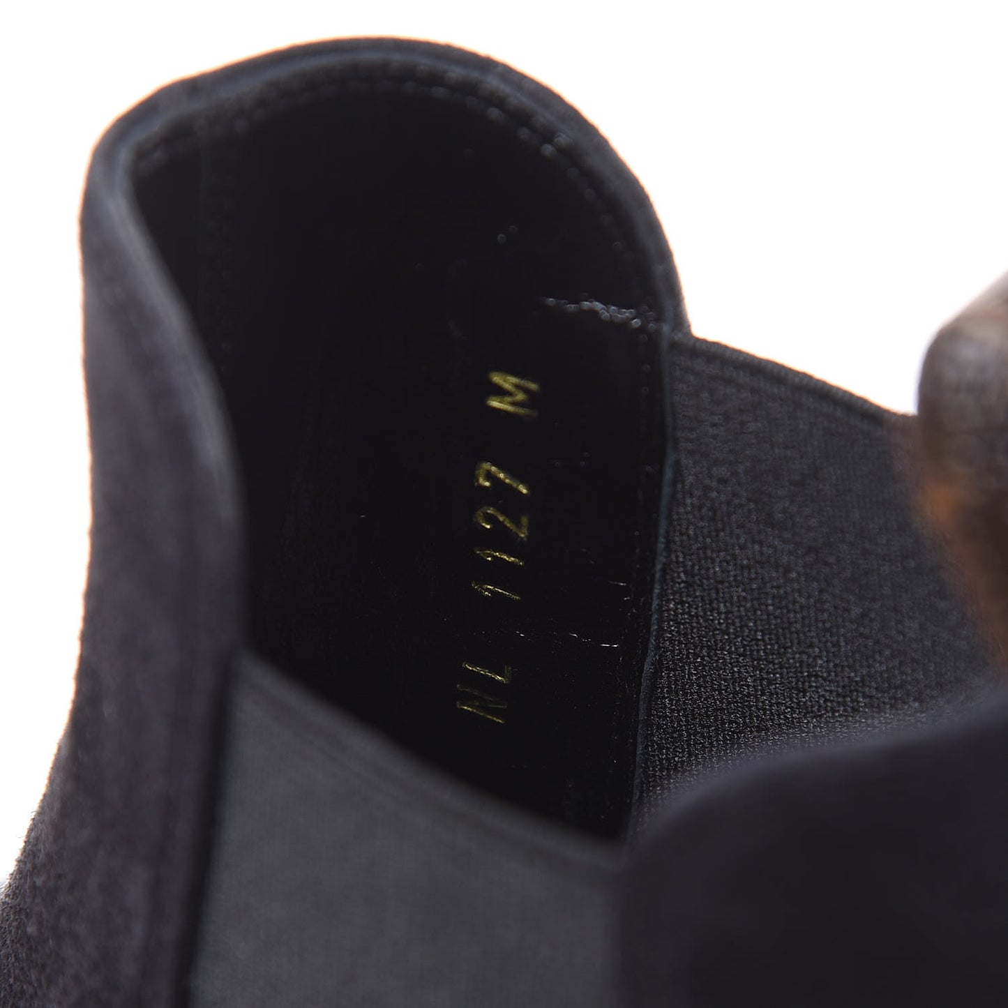 Suede Monogram Uniformes Cap Toe Chelsea 75mm Ankle Boots 36 Black