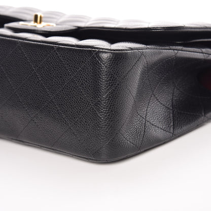 Chanel Caviar Quilted Jumbo Double Flap Black 9 of 9