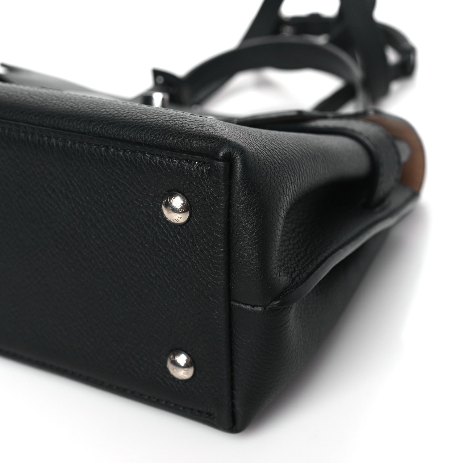 Louis Vuitton Calfskin Lockme Ever BB Black 10 of 12