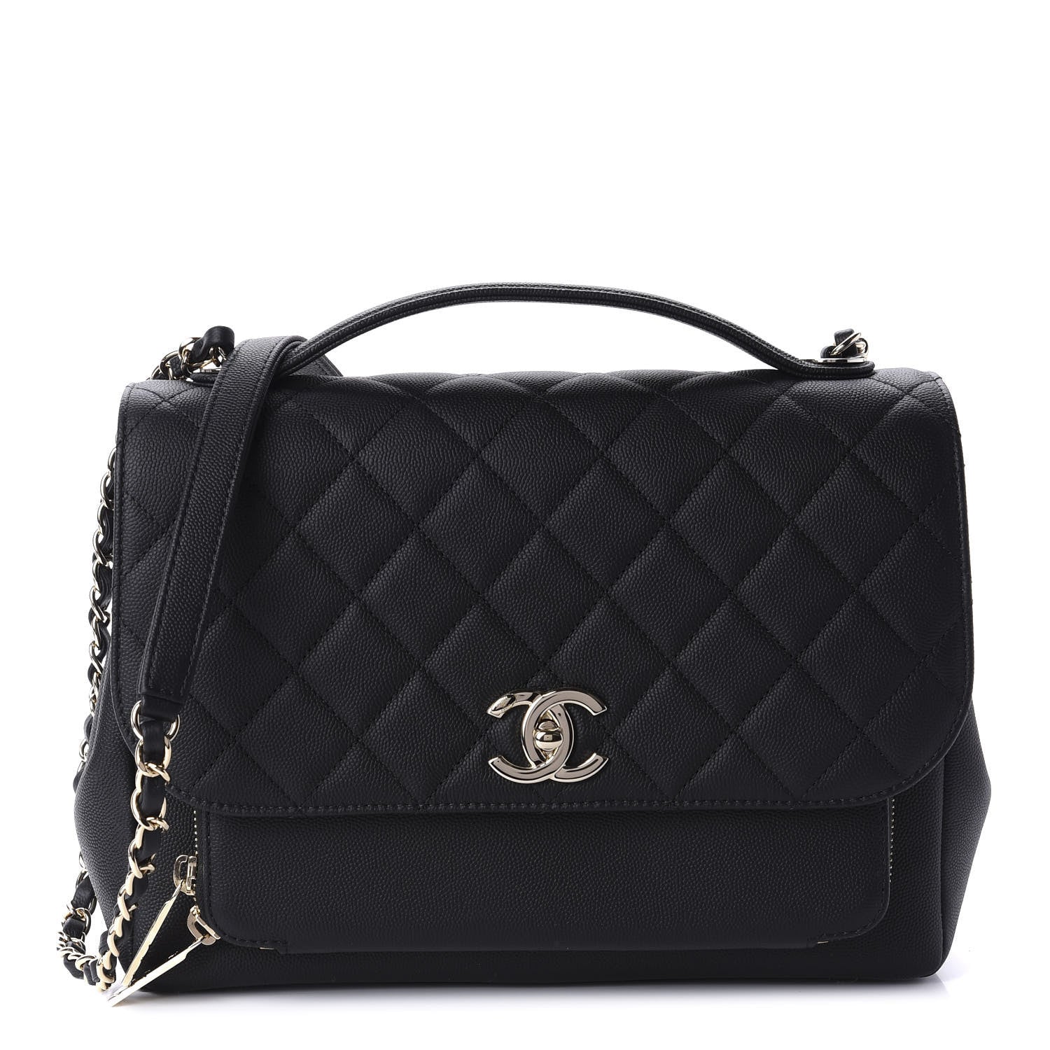 Chanel Caviar Quilted Large Business Affinity Flap Black 1 of 11