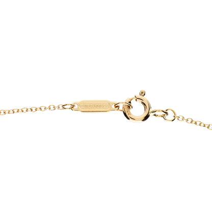 Tiffany 18K Yellow Gold Diamond Extra Mini Heart Pendant Necklace 4 of 5