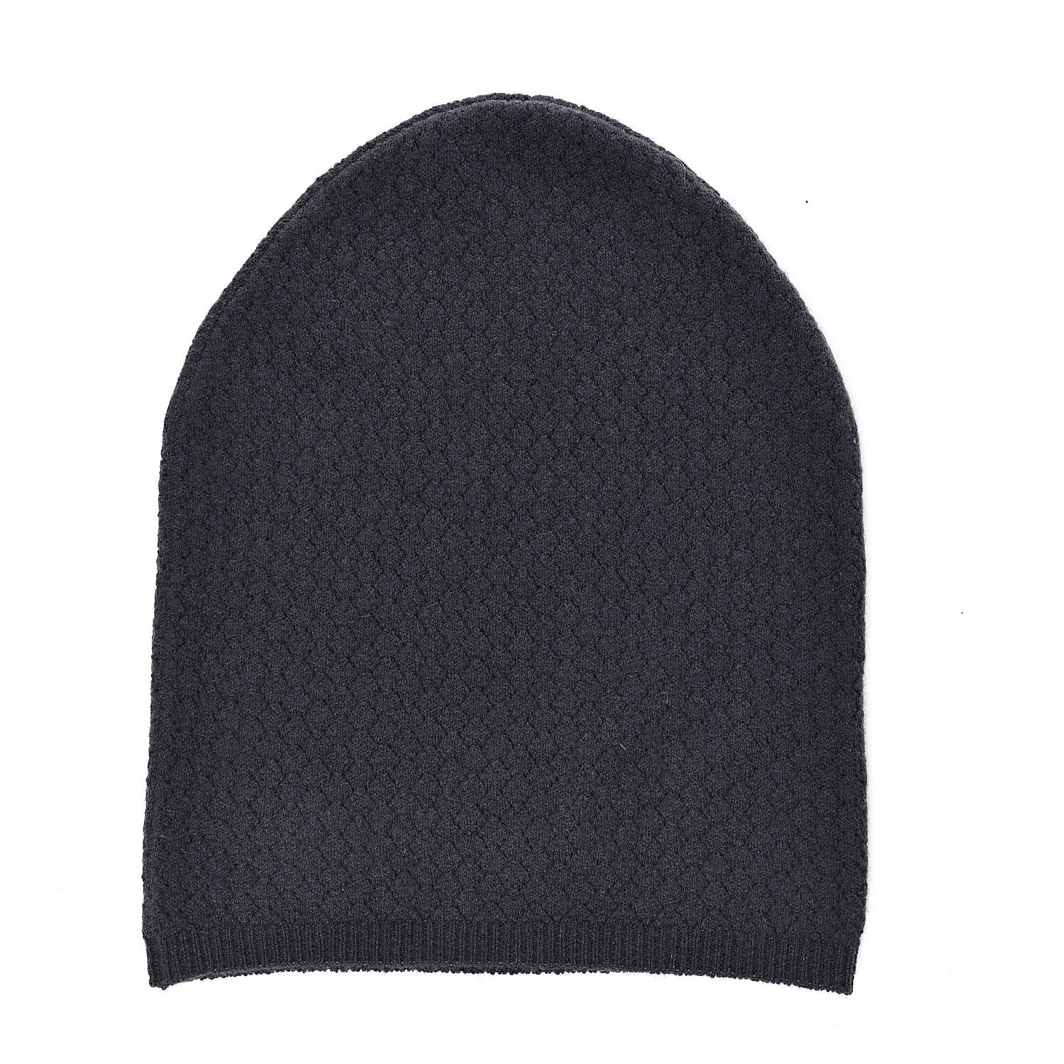Chanel Cashmere CC Beanie Hat Dark Grey 3 of 5